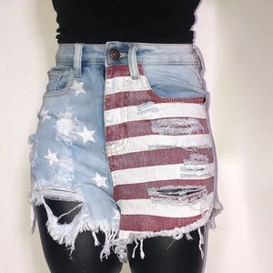 Machine American high waisted  jean shorts